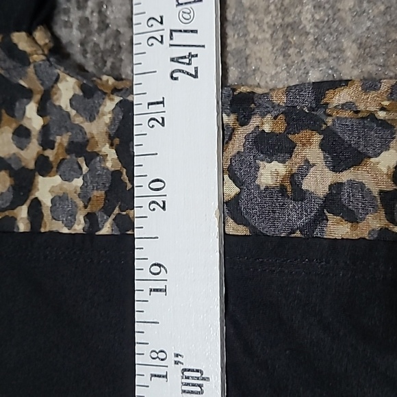 BKE RAGLAN SLEEVE LEOPARD PRINT FRONT TIE SHIRT - Picture 8 of 11